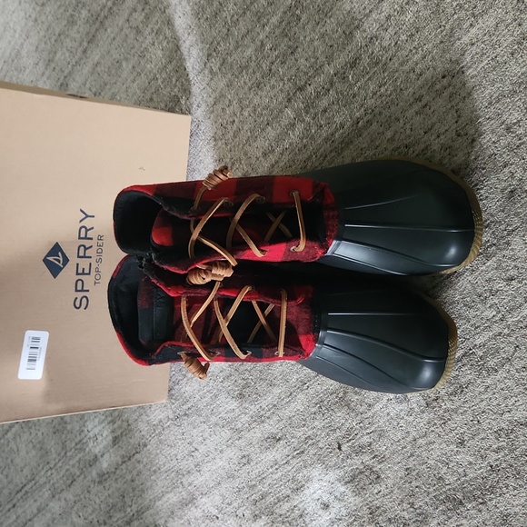 NWT Sperry Saltwater Buff Wool Boots - Picture 2 of 8